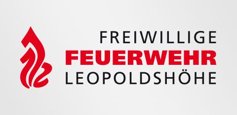 Logogestaltung für Freiwillige Feuerwehr Leopoldshöhe. Logodesign by Michaela Röhler, Agentur feschart print- und webdesign in Leopoldshöhe.