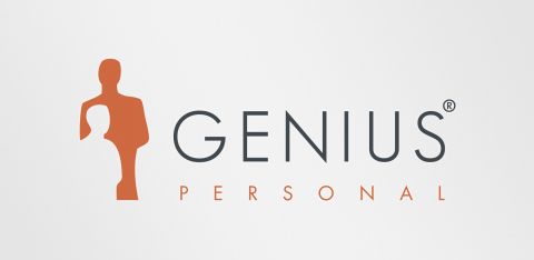 Logogestaltung für die Firma GENIUS Personal. Logodesign by Michaela Röhler, Agentur feschart print- und webdesign in Leopoldshöhe.