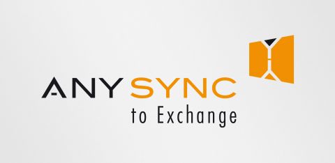Logogestaltung für das Produkt ANYSYNC to Exchange. Logodesign by Michaela Röhler, Agentur feschart print- und webdesign in Leopoldshöhe.