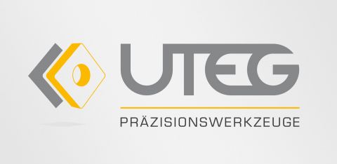 Logogestaltung für die Firma UTEG Präzisionswerkzeuge. Logodesign by Michaela Röhler, Agentur feschart print- und webdesign in Leopoldshöhe.